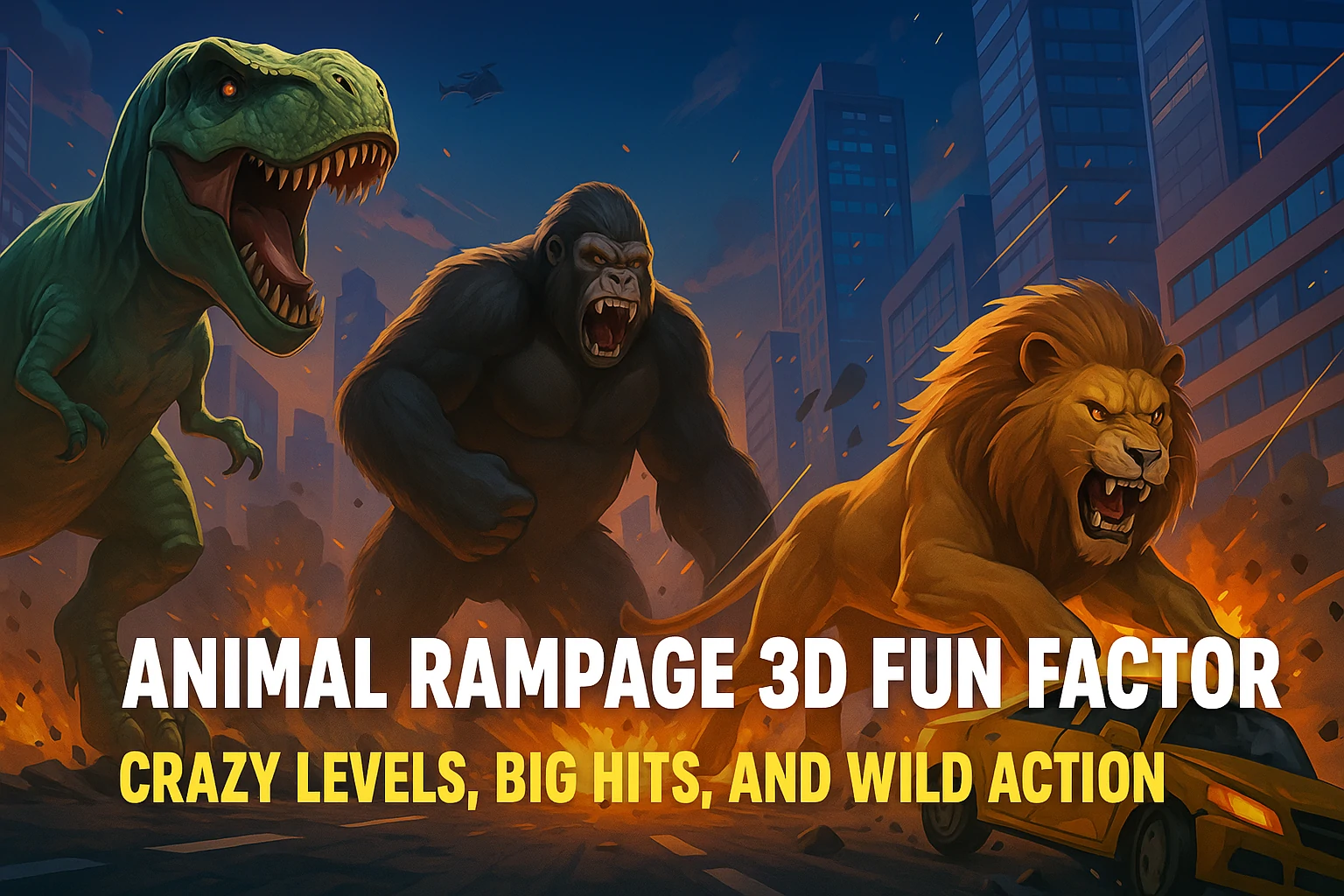 Read more about the article Animal Rampage 3D Fun Factor: Crazy Levels, Big Hits, and Wild Action