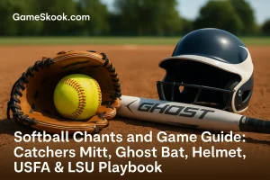 Read more about the article Softball Chants and Game Guide: Catchers Mitt, Ghost Bat, Helmet, USFA & LSU Playbook